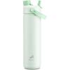 imagePOWCAN 40 oz Insulated Water Bottle with 2in1 Straw and Spout Lid Keep Cold 24H LeakProof BPAFree Double Wall Stainless Steel Water Bottle for Sports Gym Travel and School Be FreeMint