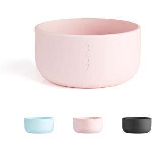 imagePOWCAN Silicone Water Bottle Boot AntiSlip and AntiNoise Protective Sleeve NonToxic and TearResistant Accessory Silicone Water Bottle Protector for Extra ProtectionCotton Candy