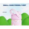 image18 oz Kids Water Bottle for Girls BPAFree Leakproof Easy Carry Durable Straw Spout Lid 24H Cold Cute Patterns Insulated Stainless Steel Cup for School Travel Camping Daily Rainbow Unicorn
